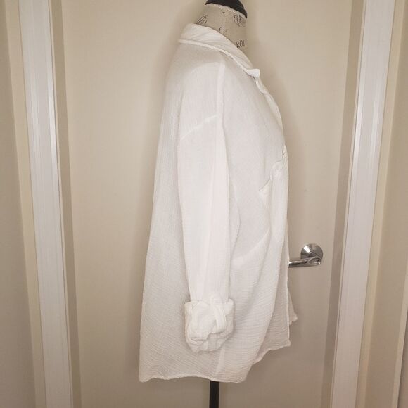 Sanctuary Cotton Buttonup Shirt Blouse - Picture 4 of 10